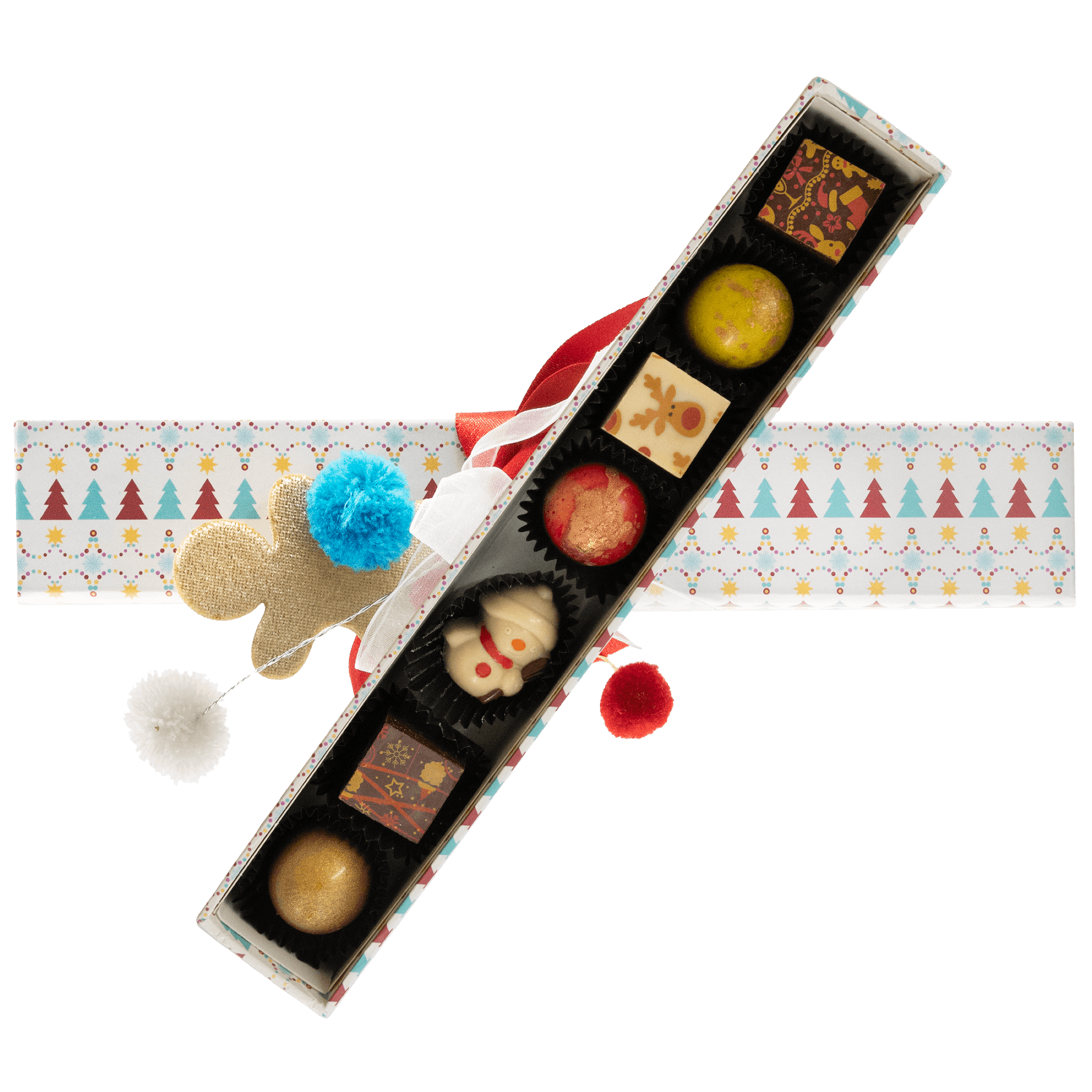 Christmas box my bear friend 7 pralines 105g 5407008478599 The Belgian Chocolate Makers