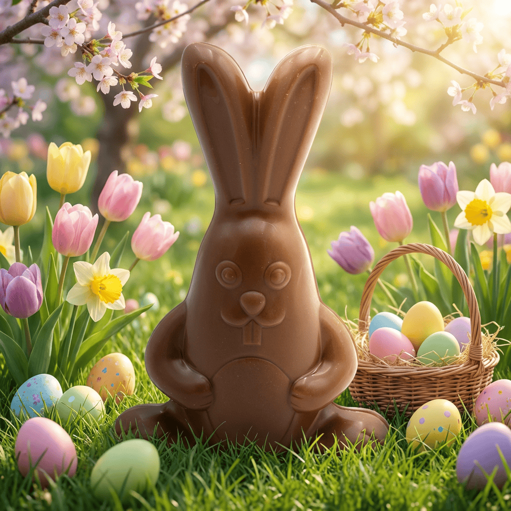 Cool milk chocolate bunny 170g 5407008475048 The Belgian Chocolate Makers