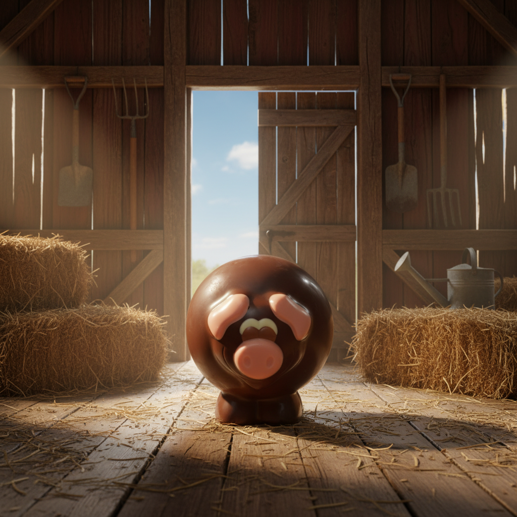 Milk chocolate pig 130g