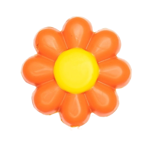 Schokoladenlutscher orange Blume