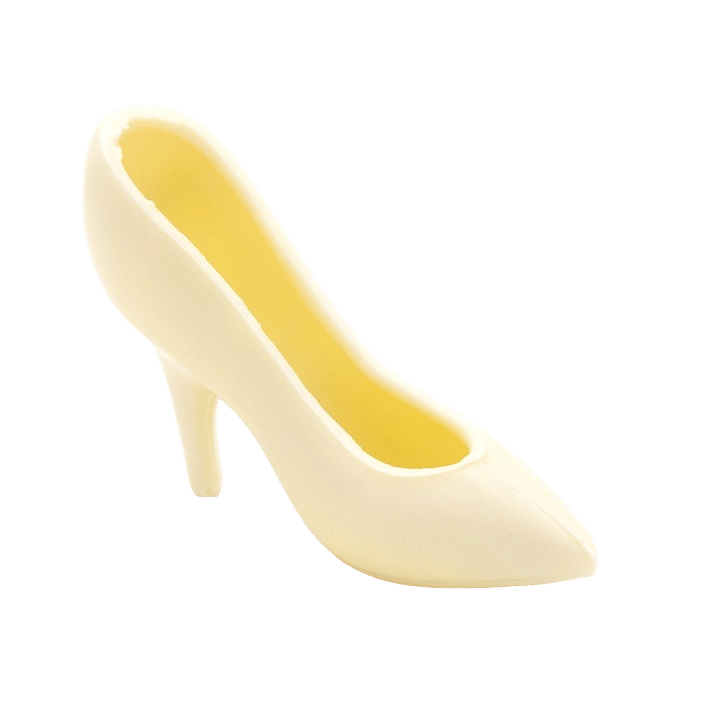 White chocolate high heel 65g 5407008470425 The Belgian Chocolate Makers