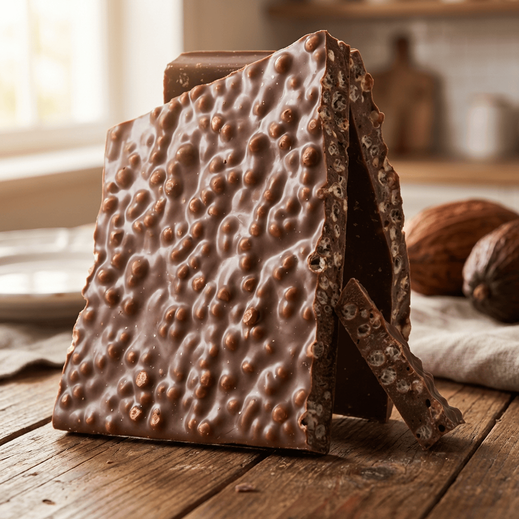 Dark chocolate broken bars with puffed rice 5407008479220 The Belgian Chocolate Makers