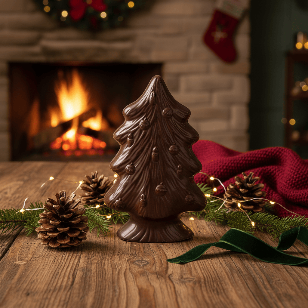 Dark chocolate Christmas tree 170g 5407008471392 The Belgian Chocolate Makers