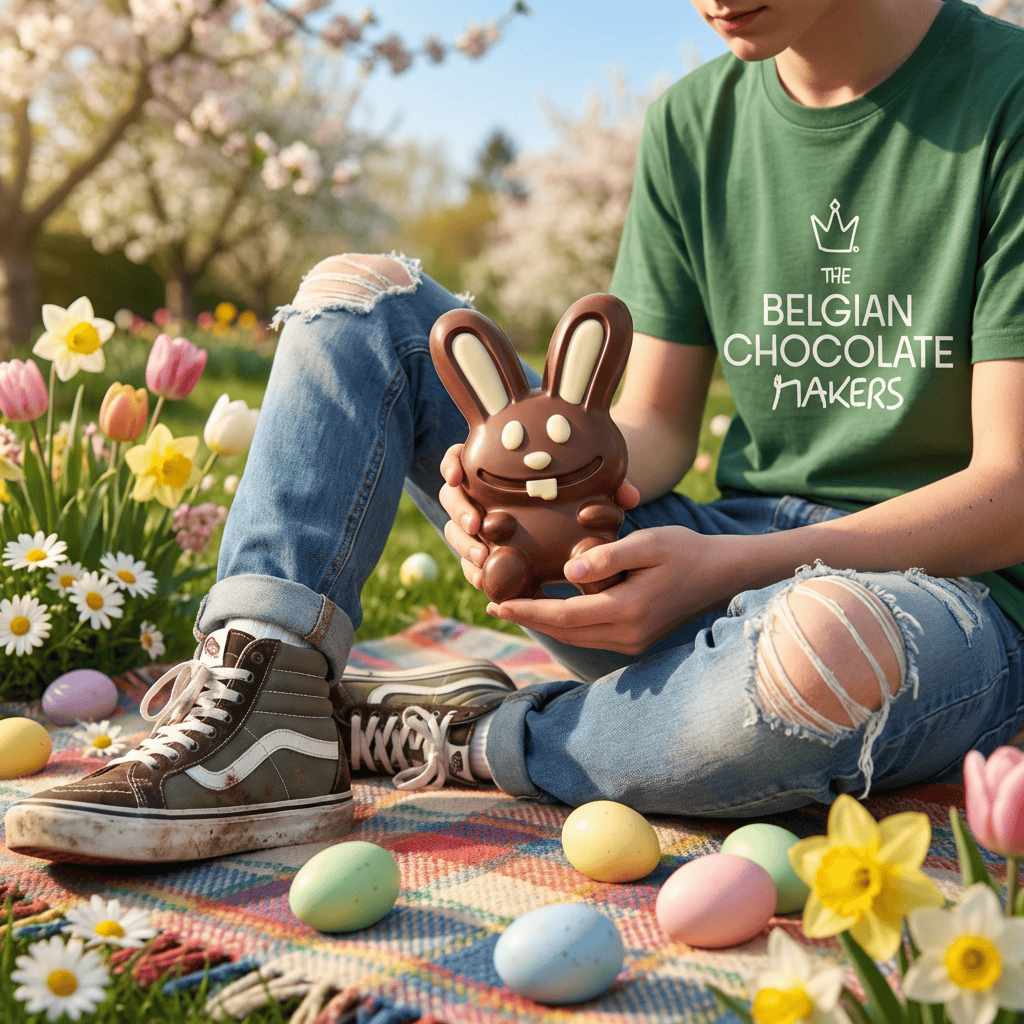 Dark chocolate crazy bunny 130g 5407008471927 The Belgian Chocolate Makers