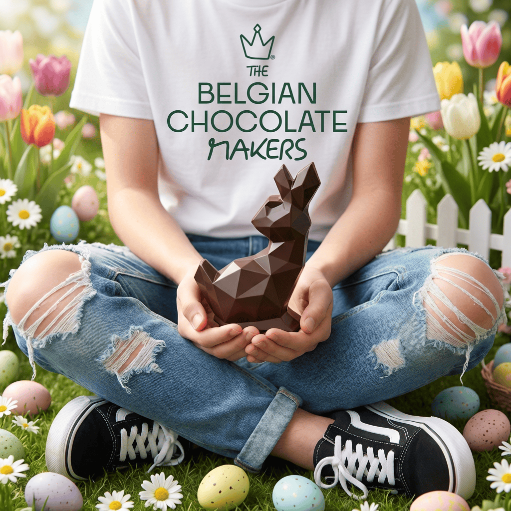 Dark chocolate diamond bunny 45g 5407008471965 The Belgian Chocolate Makers