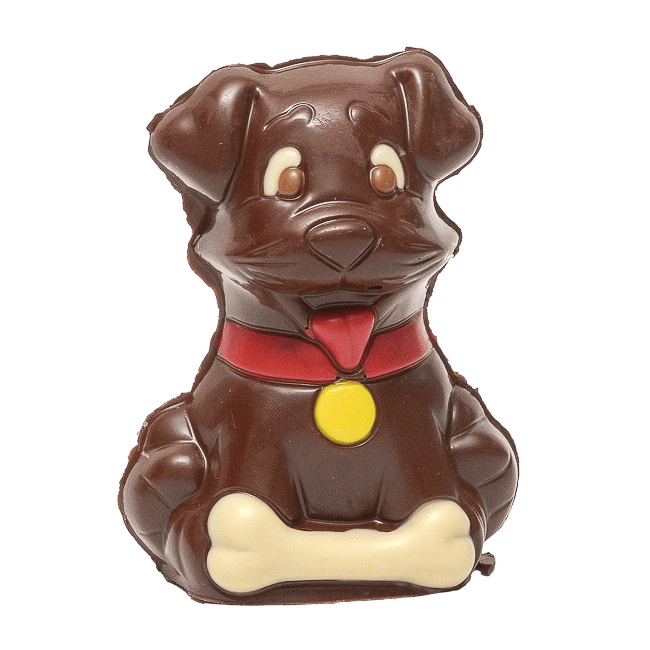 Dark chocolate dog 75g 5407008476069 The Belgian Chocolate Makers