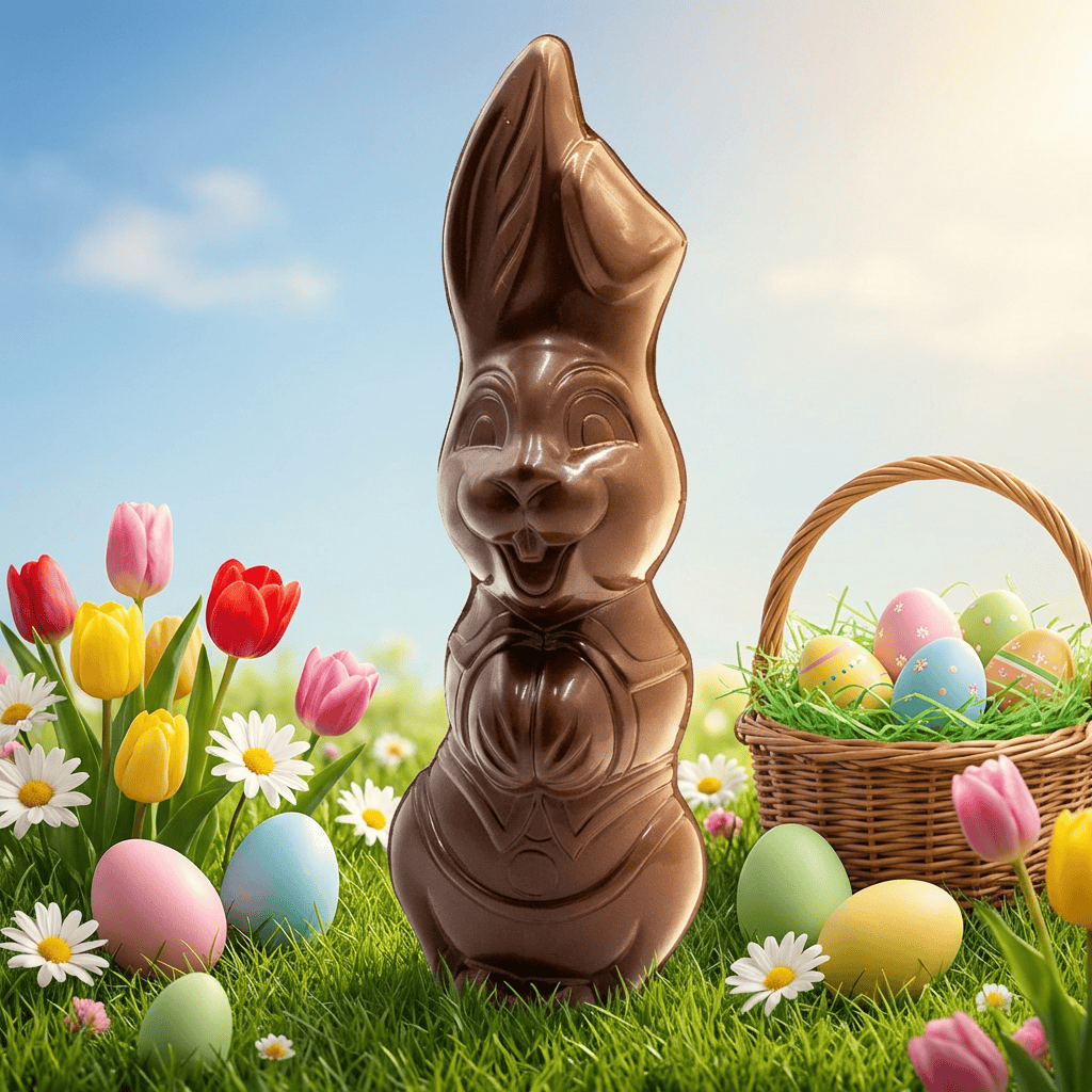 Dark chocolate Easter bunny 400g 5407008472016 The Belgian Chocolate Makers