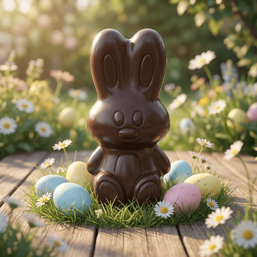 Dark chocolate Easter bunny 45g 5407008472023 The Belgian Chocolate Makers