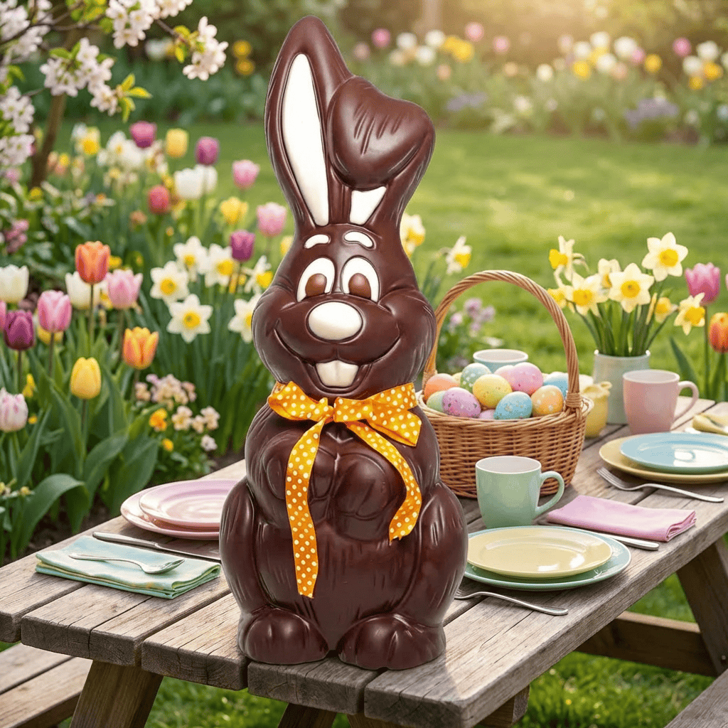 Dark chocolate giant Easter bunny 3kgs 5407008477301 The Belgian Chocolate Makers