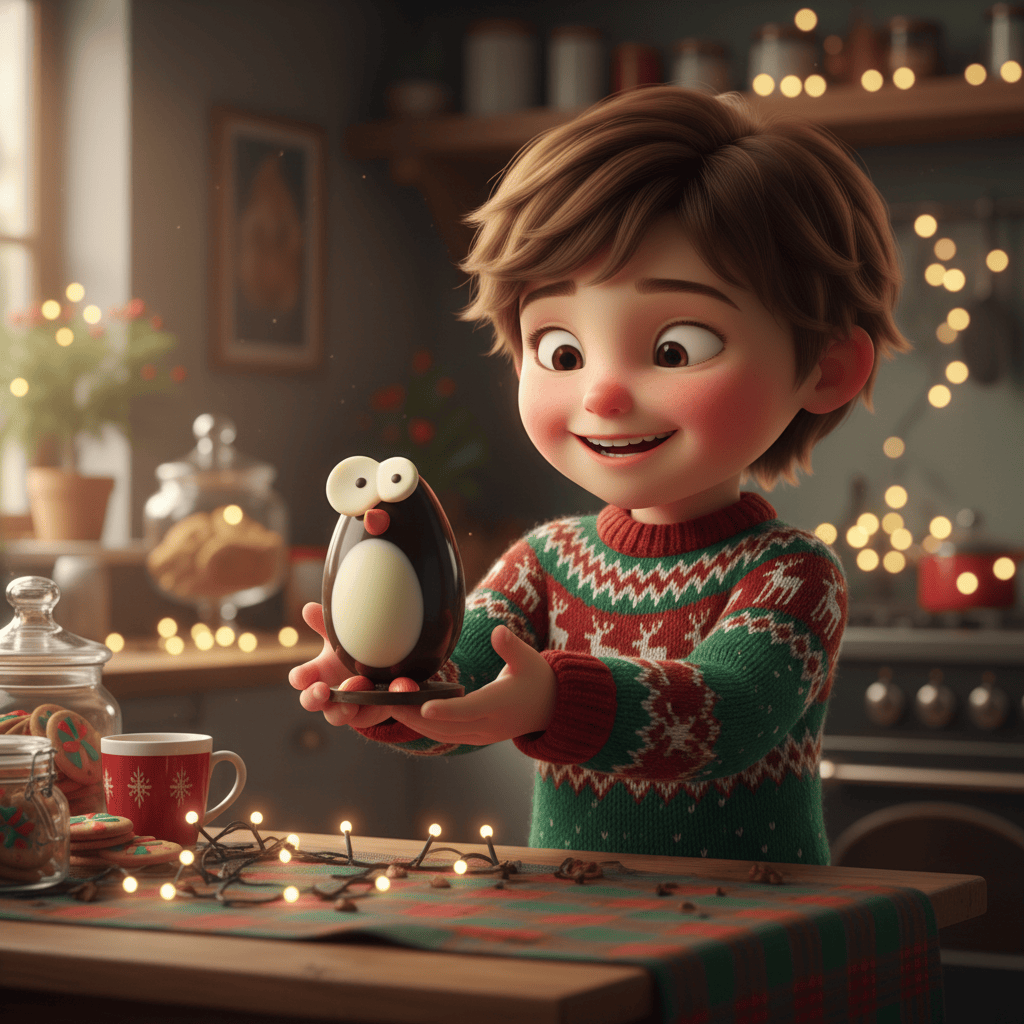 Dark chocolate penguin 300g 5407008475017 The Belgian Chocolate Makers