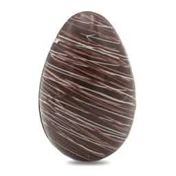 Easter egg with chocolate stripes with 5 eggs inside (dark) 220 Grs 5407008471651 The Belgian Chocolate Makers