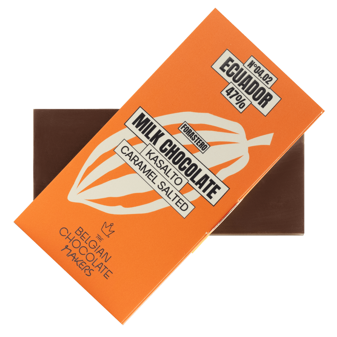 Chocolate bar Kasalto origin Ecuador 47% salted caramel