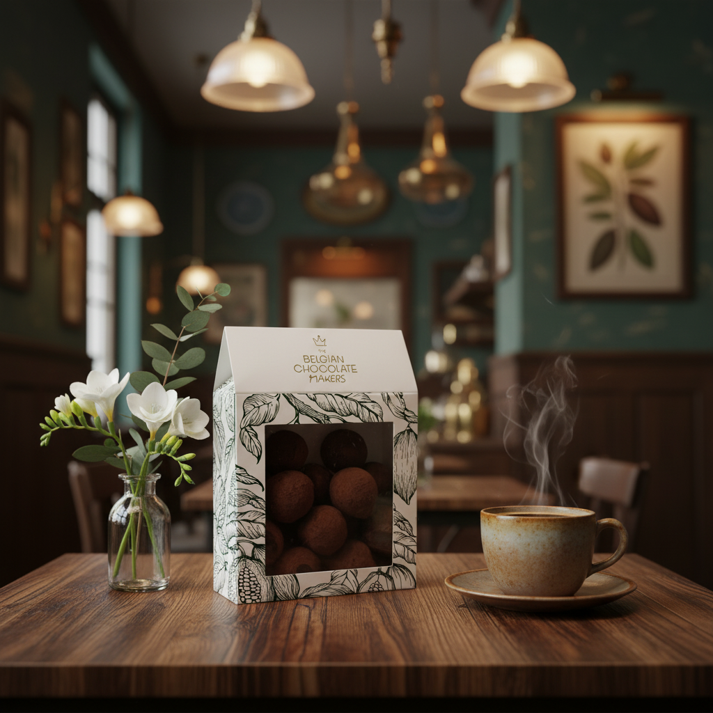 Sacchetto di tartufi belgi con copertura di cacao 160g