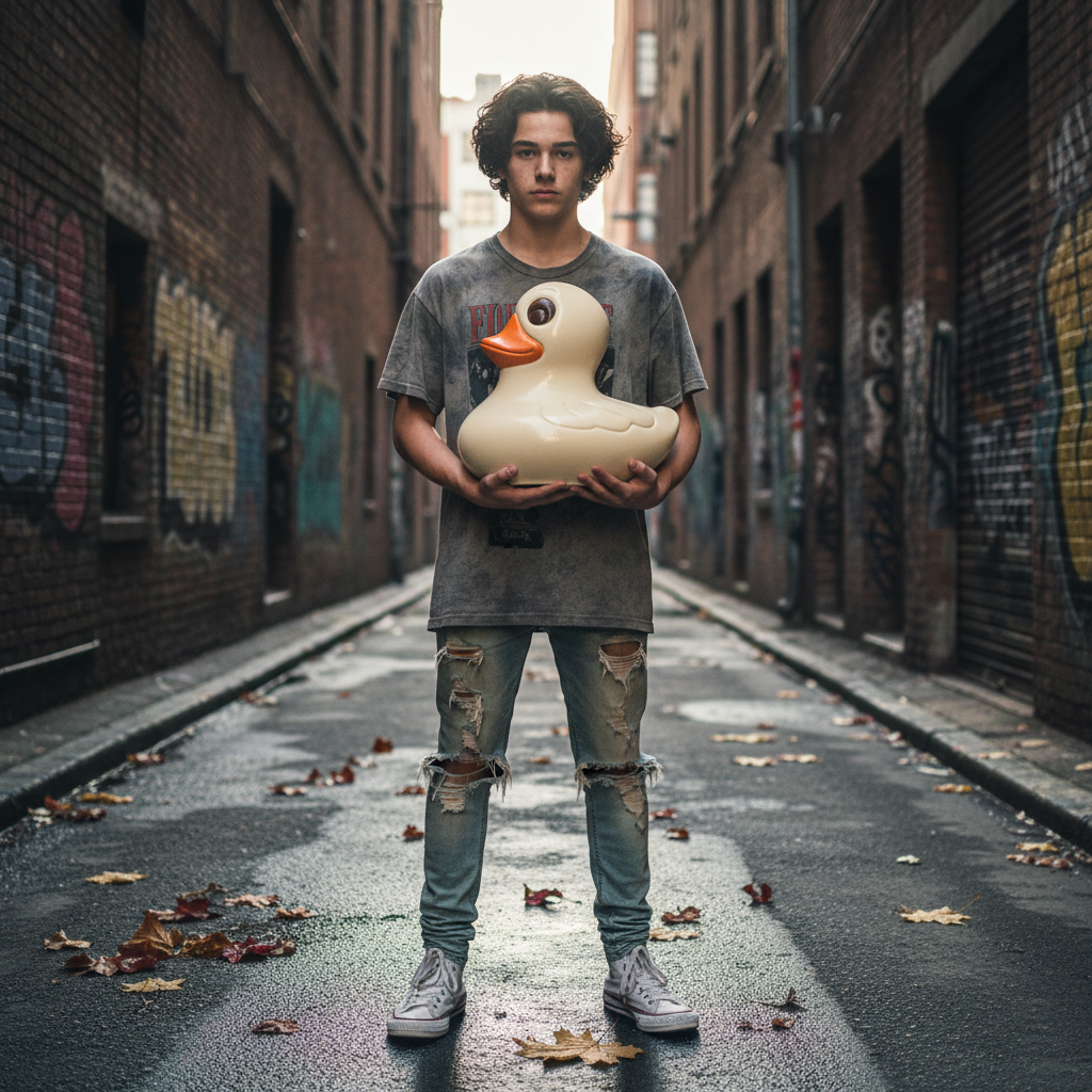 Eend XL (witte chocolade) 420 Grs