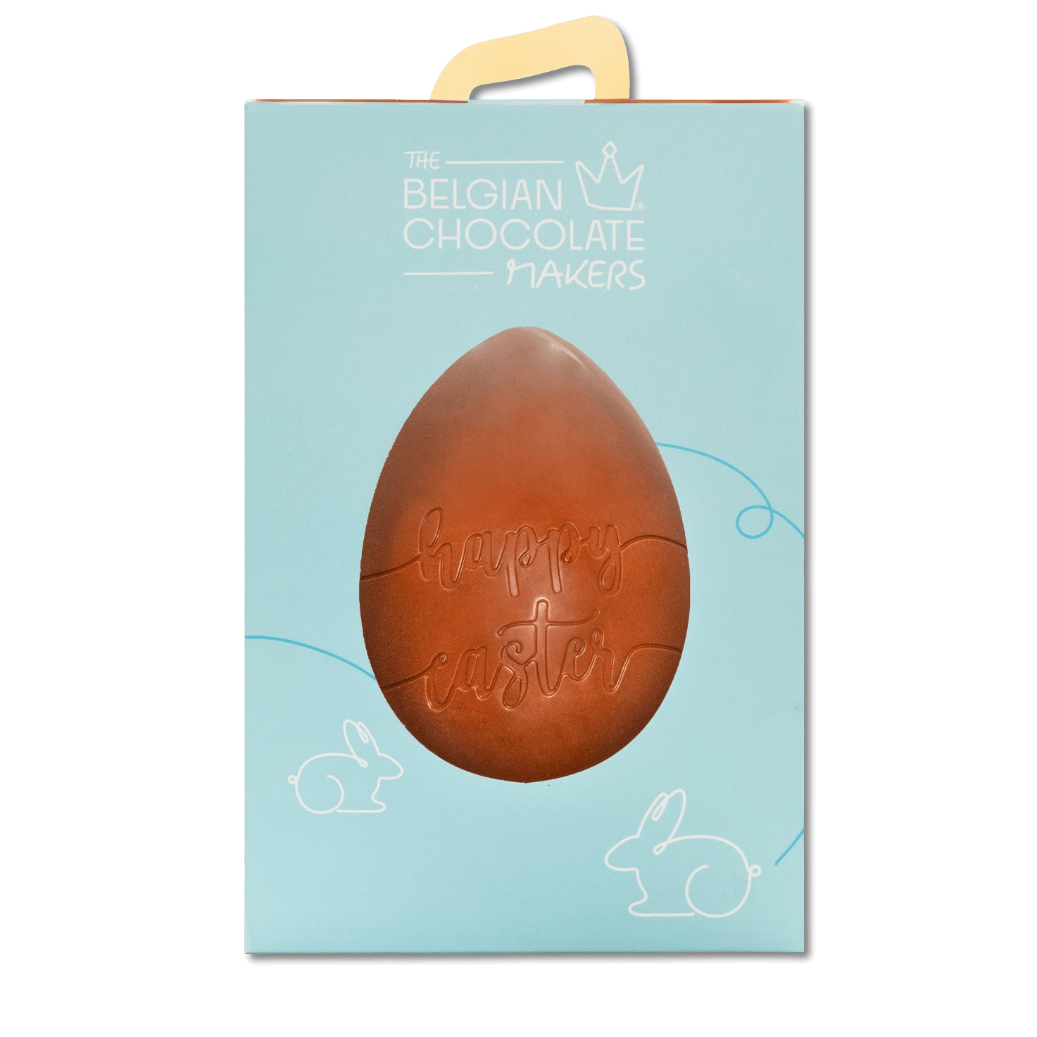 Happy Easter milk chocolate egg 450g 5407008478193 The Belgian Chocolate Makers