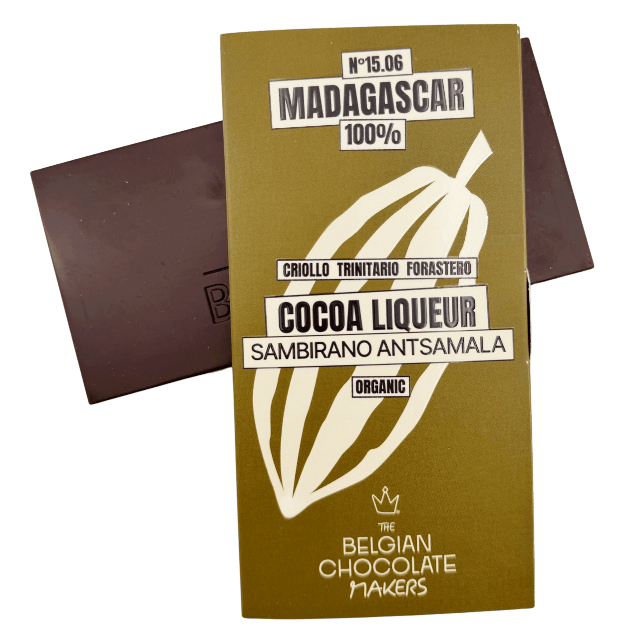 Liqueur bar origin Madagascar 100% 5407008475741 The Belgian Chocolate Makers