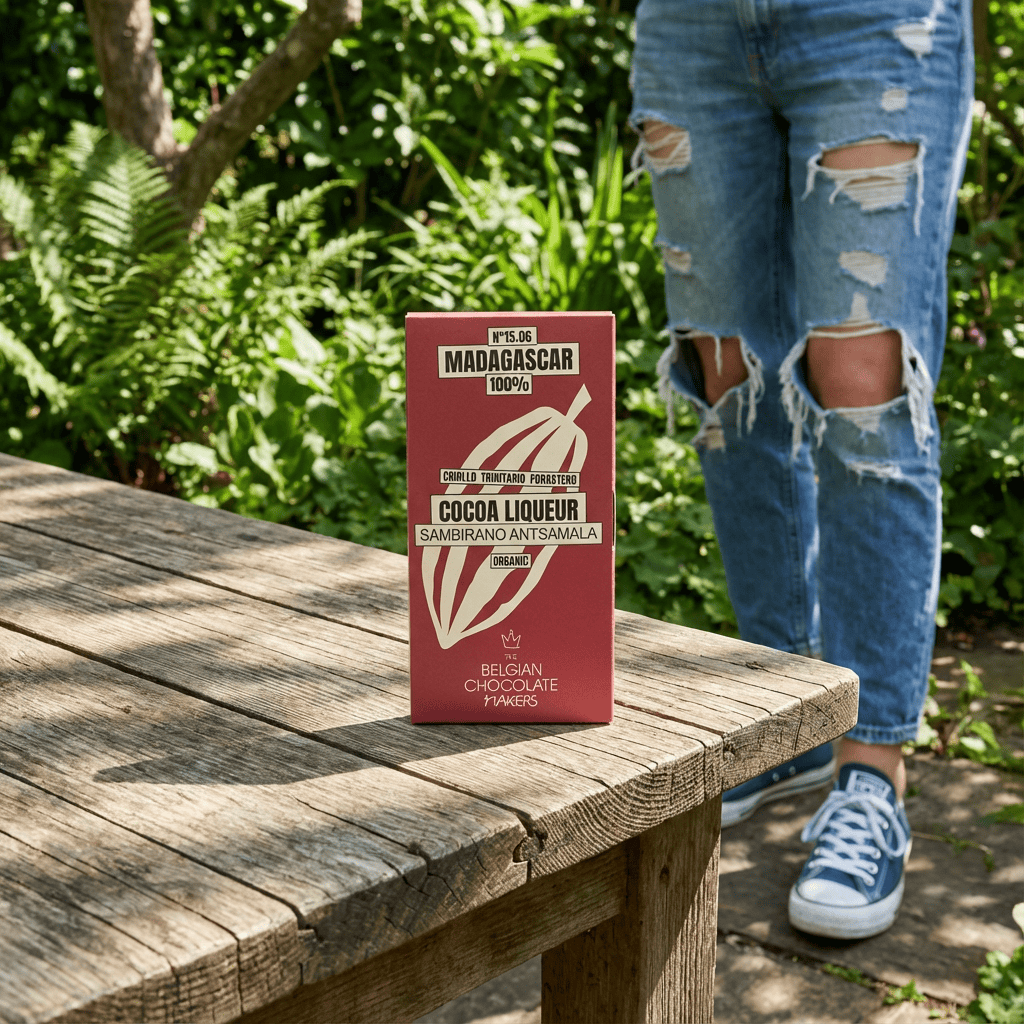 Liqueur bar origin Madagascar 100% 5407008475741 The Belgian Chocolate Makers