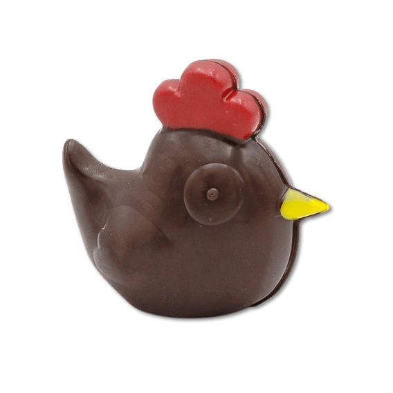 Little hen (dark) 50 Grs 5407008472160. The Belgian Chocolate Makers