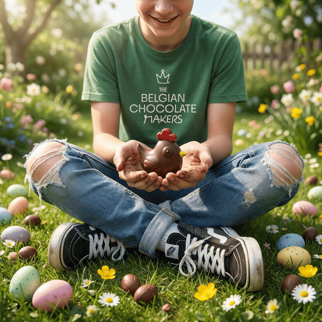 Little milk chocolate hen 50g 5407008472177 The Belgian Chocolate Makers