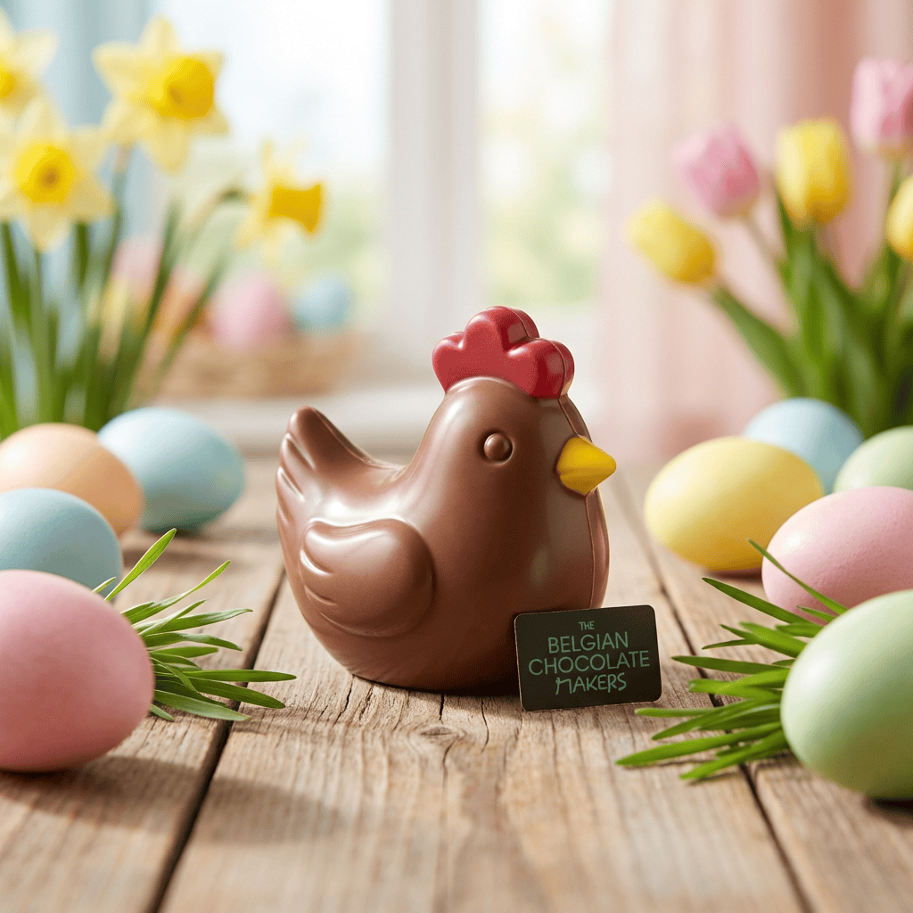 Little milk chocolate hen 50g 5407008472177 The Belgian Chocolate Makers