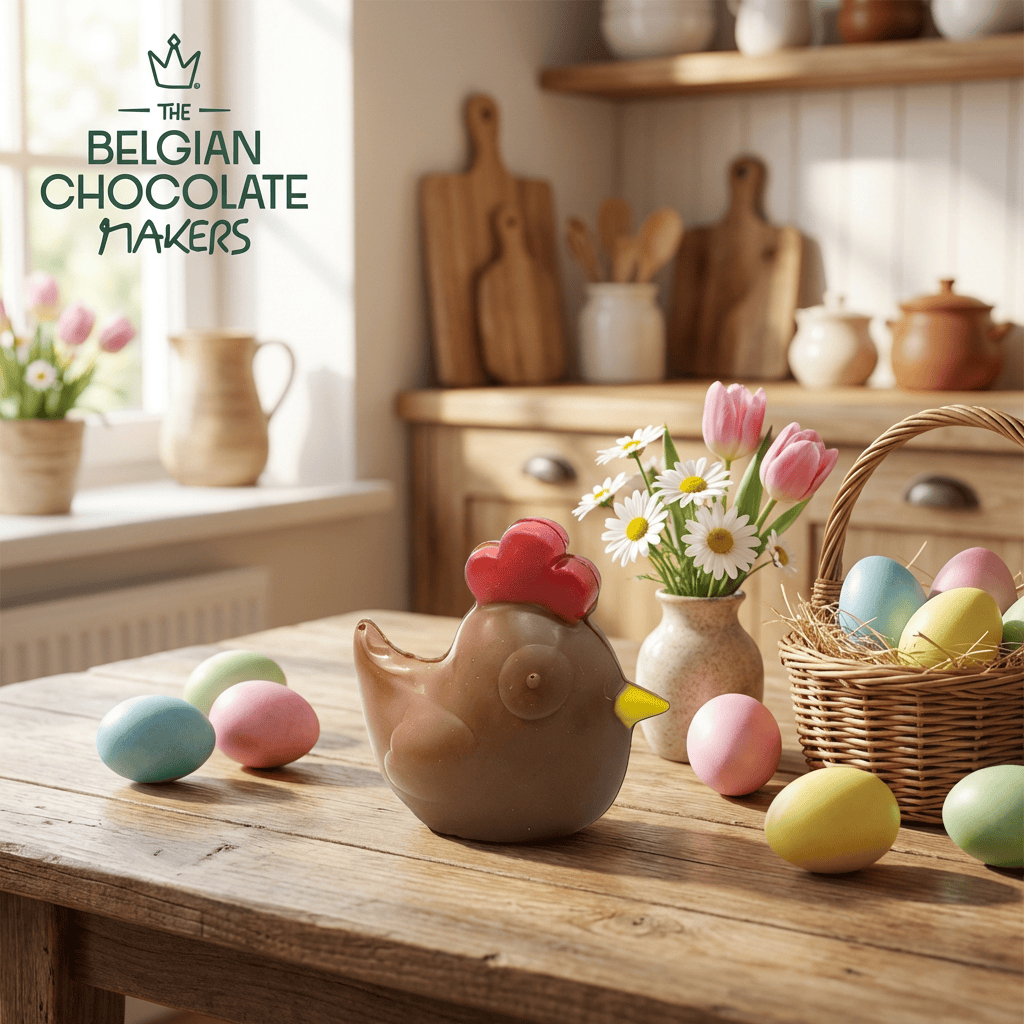 Little milk chocolate hen 50g 5407008472177 The Belgian Chocolate Makers