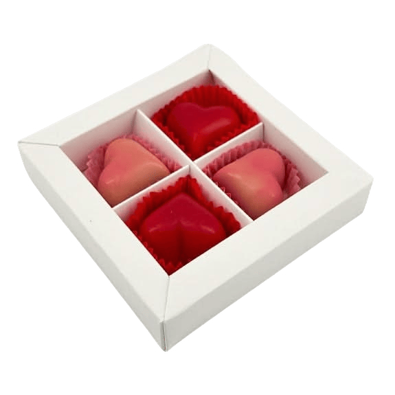 Love box of 4 Belgian pralines 50g 5407008478735 The Belgian Chocolate Makers