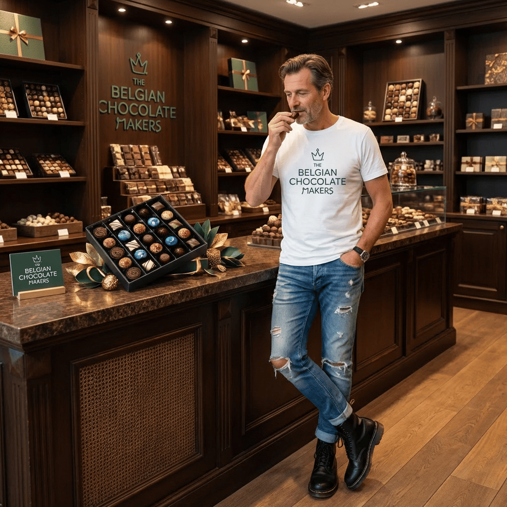 Luxury Belgian chocolate box with 25 pralines 375g 5407008474621 The Belgian Chocolate Makers