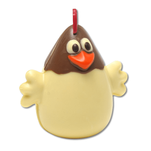 Milk and white chocolate Easter hen 200g 5407008475284 The Belgian Chocolate Makers