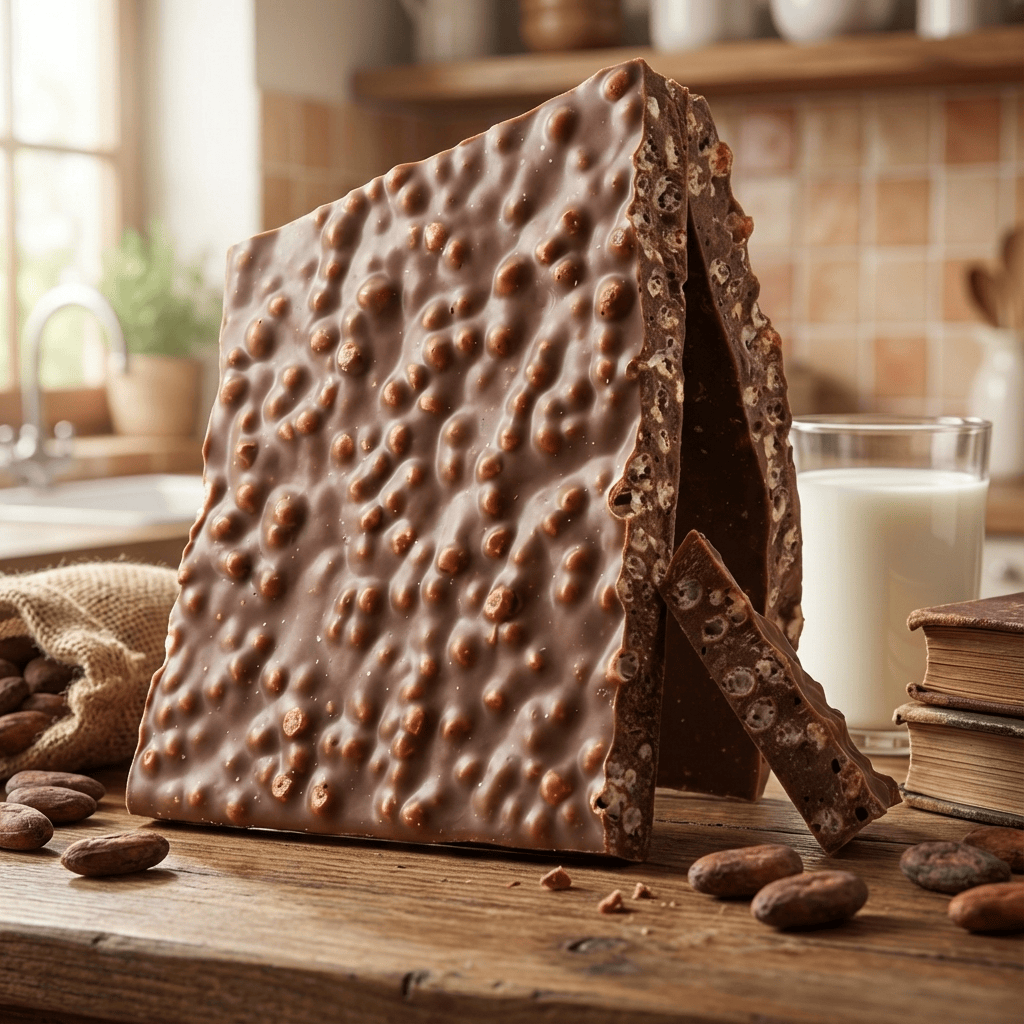 Milk chocolate broken bars with puffed rice 5407008479206 The Belgian Chocolate Makers