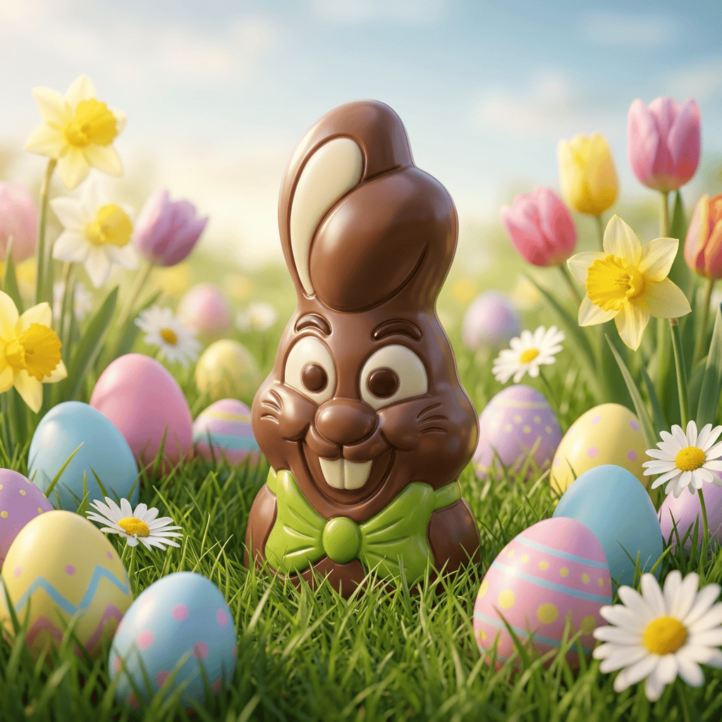 Milk chocolate bunny chest 150g 5407008477264 The Belgian Chocolate Makers