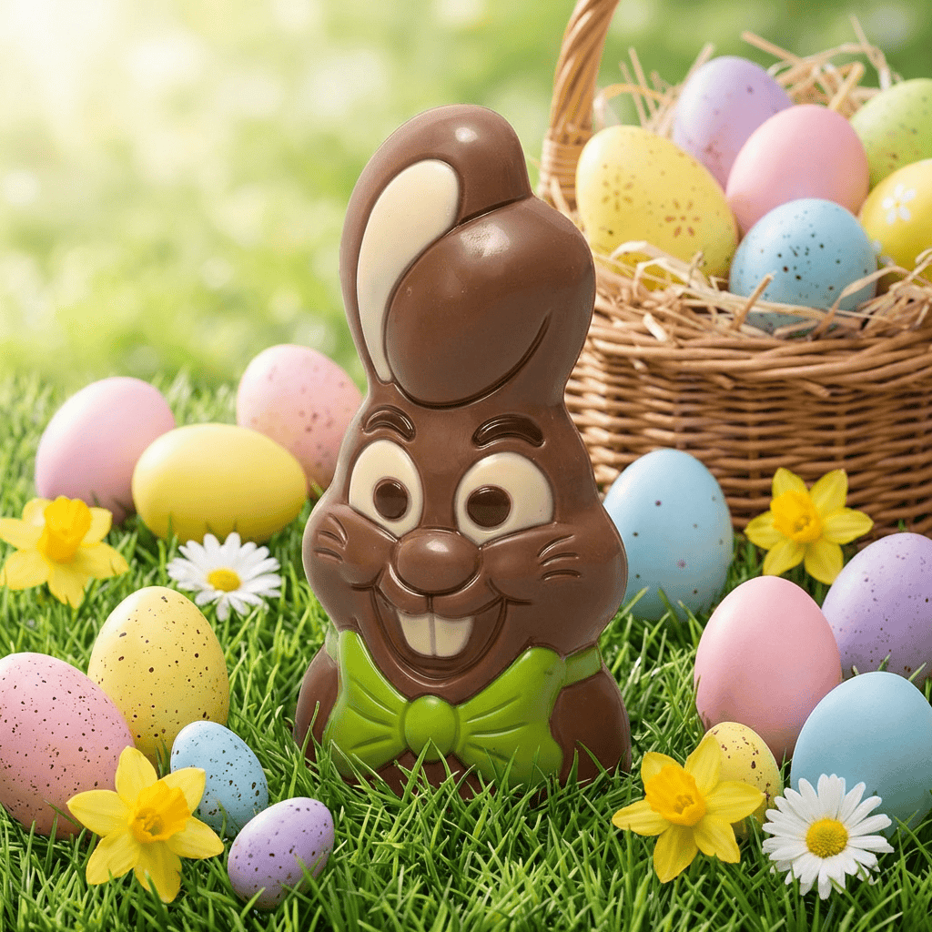 Milk chocolate bunny chest 150g 5407008477264 The Belgian Chocolate Makers