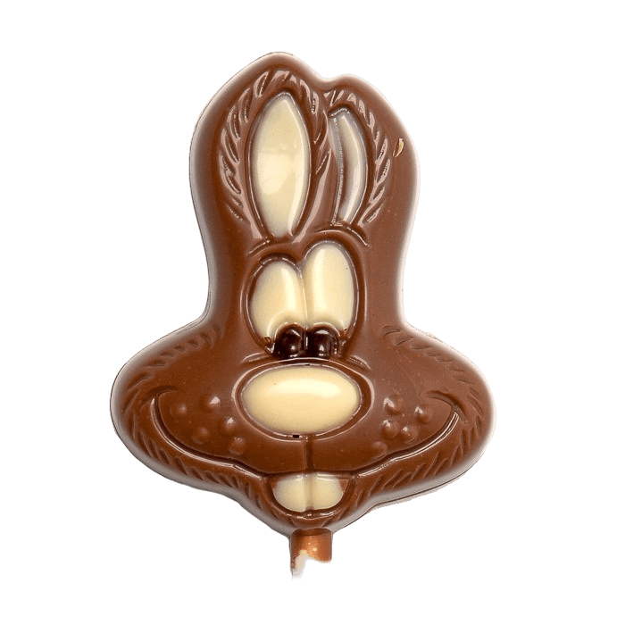 Milk chocolate bunny lollipop 15g 5407008477516 The Belgian Chocolate Makers