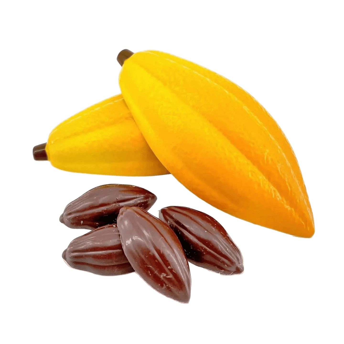 Milk chocolate cacao pod with pralines 100g 5407008478933 The Belgian Chocolate Makers