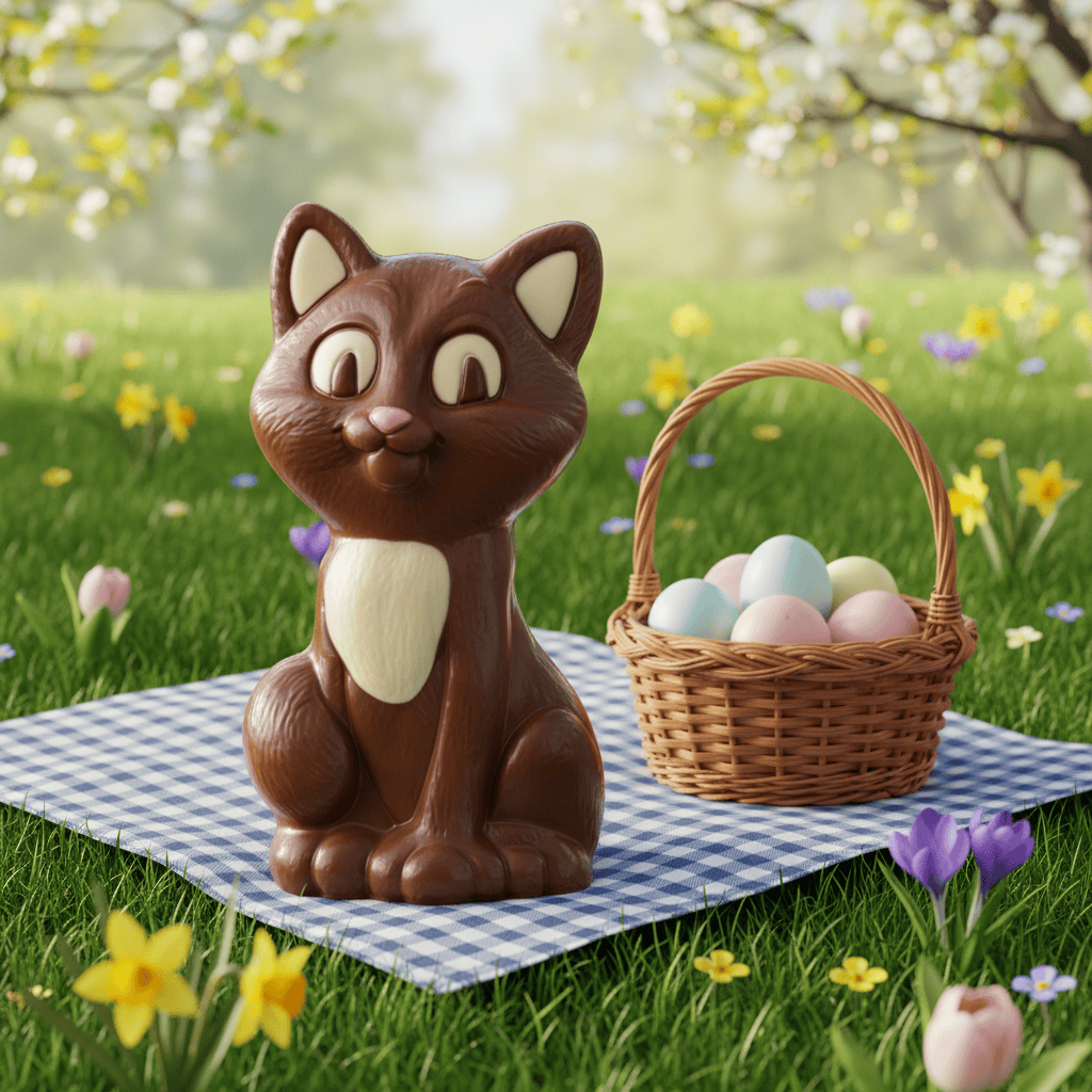 Milk chocolate cat 100g 5407008478414 The Belgian Chocolate Makers