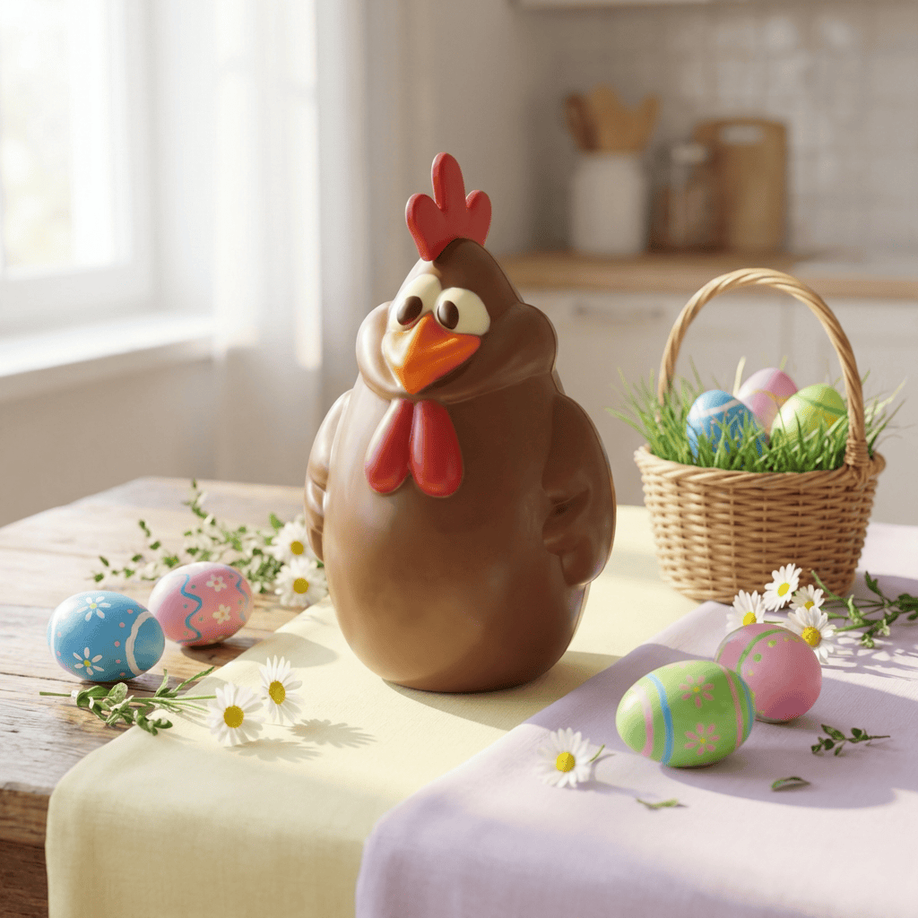 Milk chocolate chicken and rooster 300g 5407008475277 The Belgian Chocolate Makers