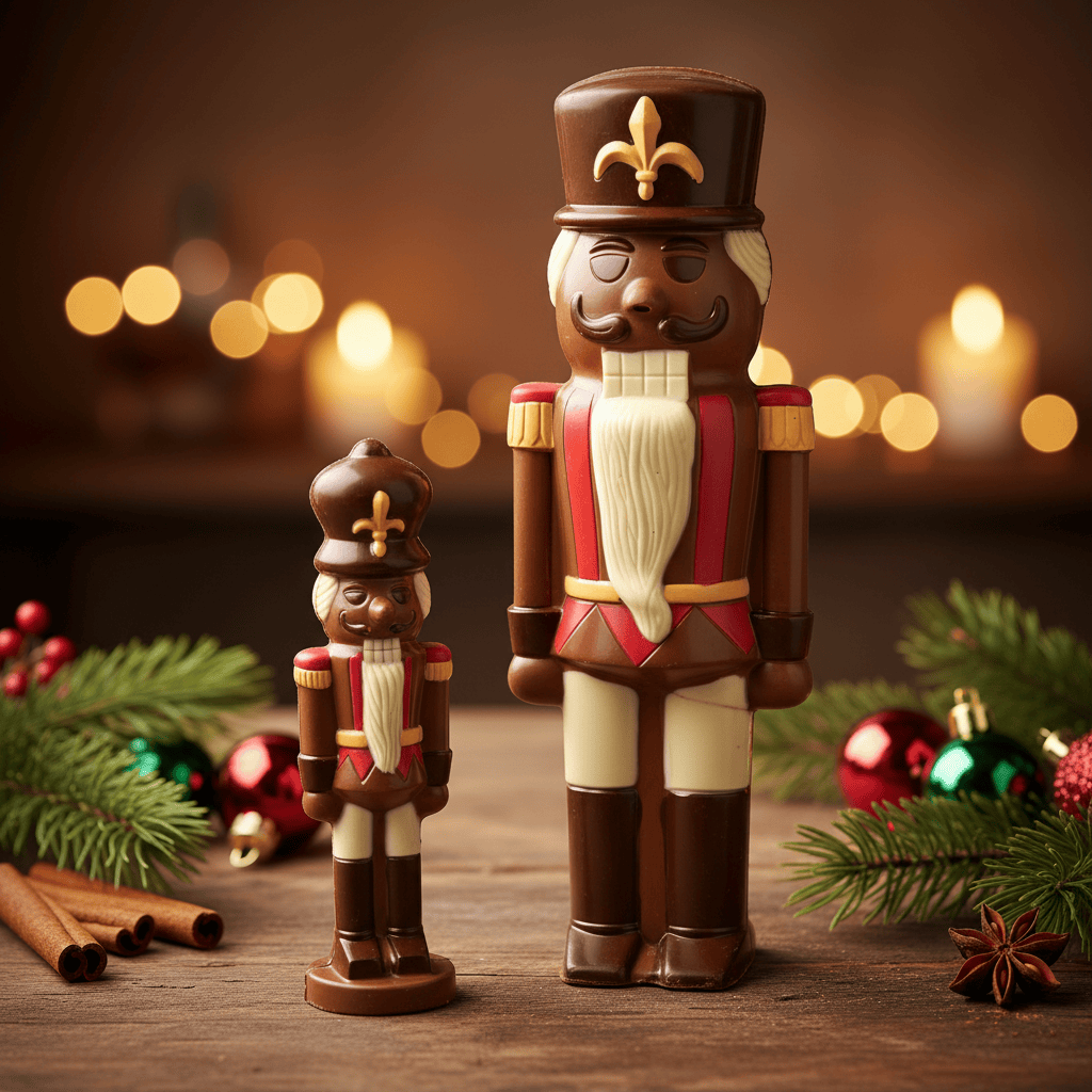 Milk chocolate Christmas nutcracker soldier 1kg 5407008476922 The Belgian Chocolate Makers