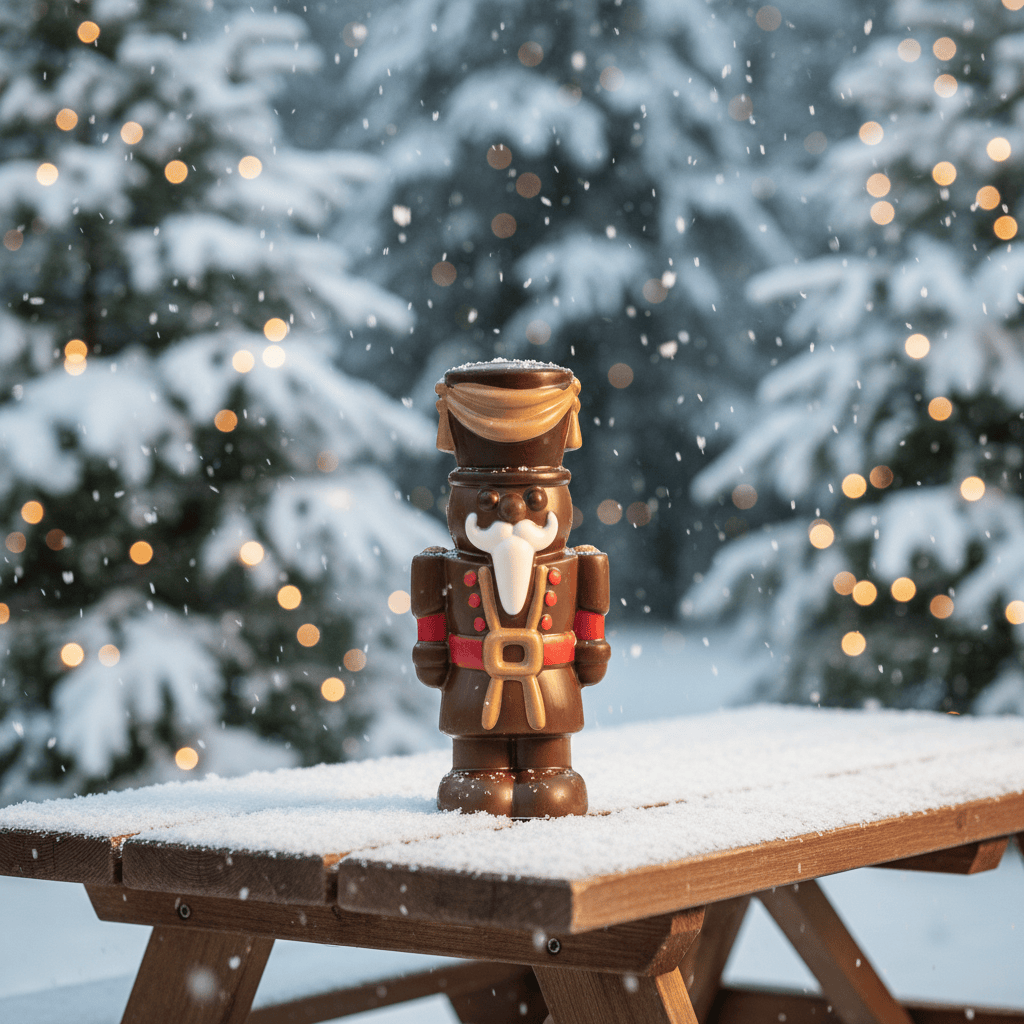 Milk chocolate Christmas nutcracker soldier 220g 5407008478629 The Belgian Chocolate Makers