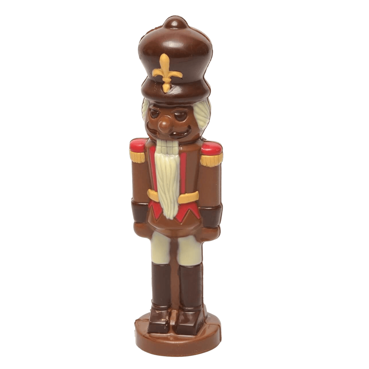 Milk chocolate Christmas nutcracker soldier 230g 5407008476915 The Belgian Chocolate Makers