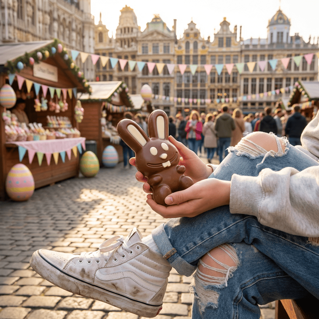 Milk chocolate crazy bunny 130g 5407008471934 The Belgian Chocolate Makers