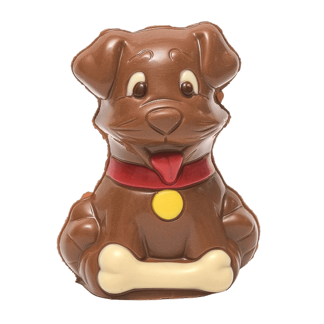 Milk chocolate dog 75g 5407008476052 The Belgian Chocolate Makers