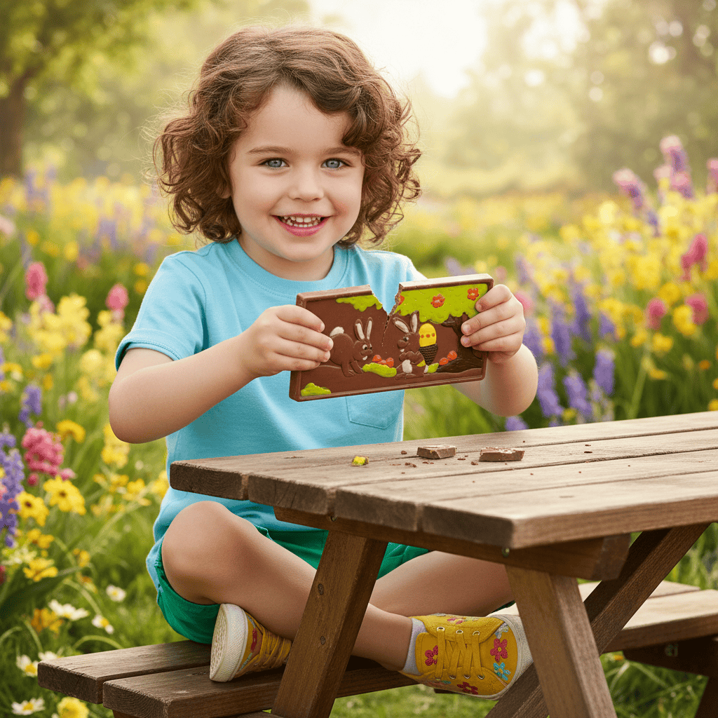 Milk chocolate Easter bar 120g 5407008477448 The Belgian Chocolate Makers