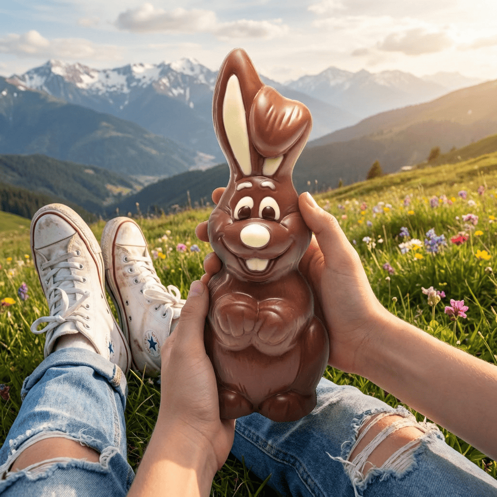 Milk chocolate Easter bunny 200g 5407008477912 The Belgian Chocolate Makers