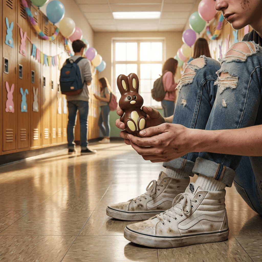 Milk chocolate Easter bunny 220g 5407008475215 The Belgian Chocolate Makers