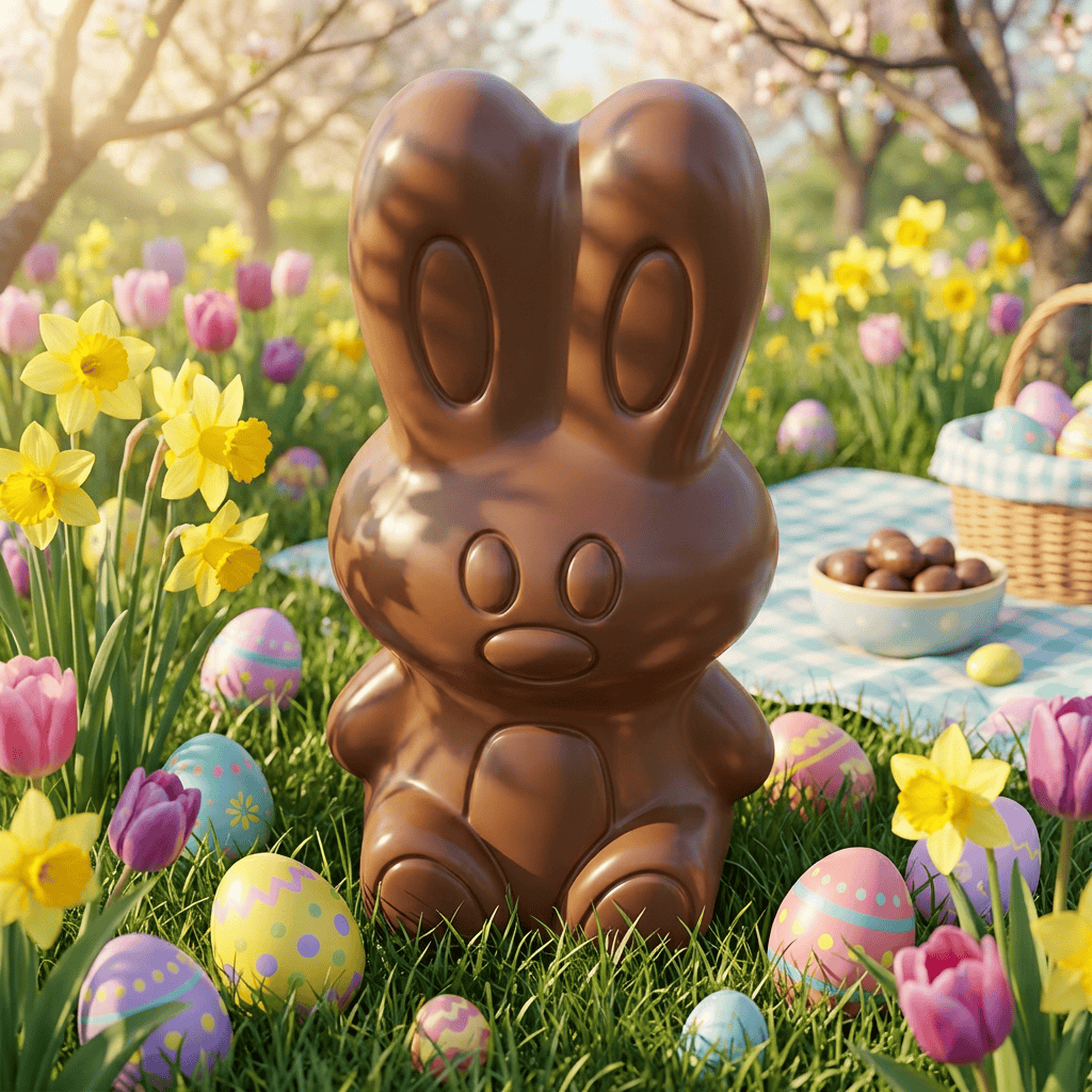 Milk chocolate Easter bunny 45g 5407008472054 The Belgian Chocolate Makers