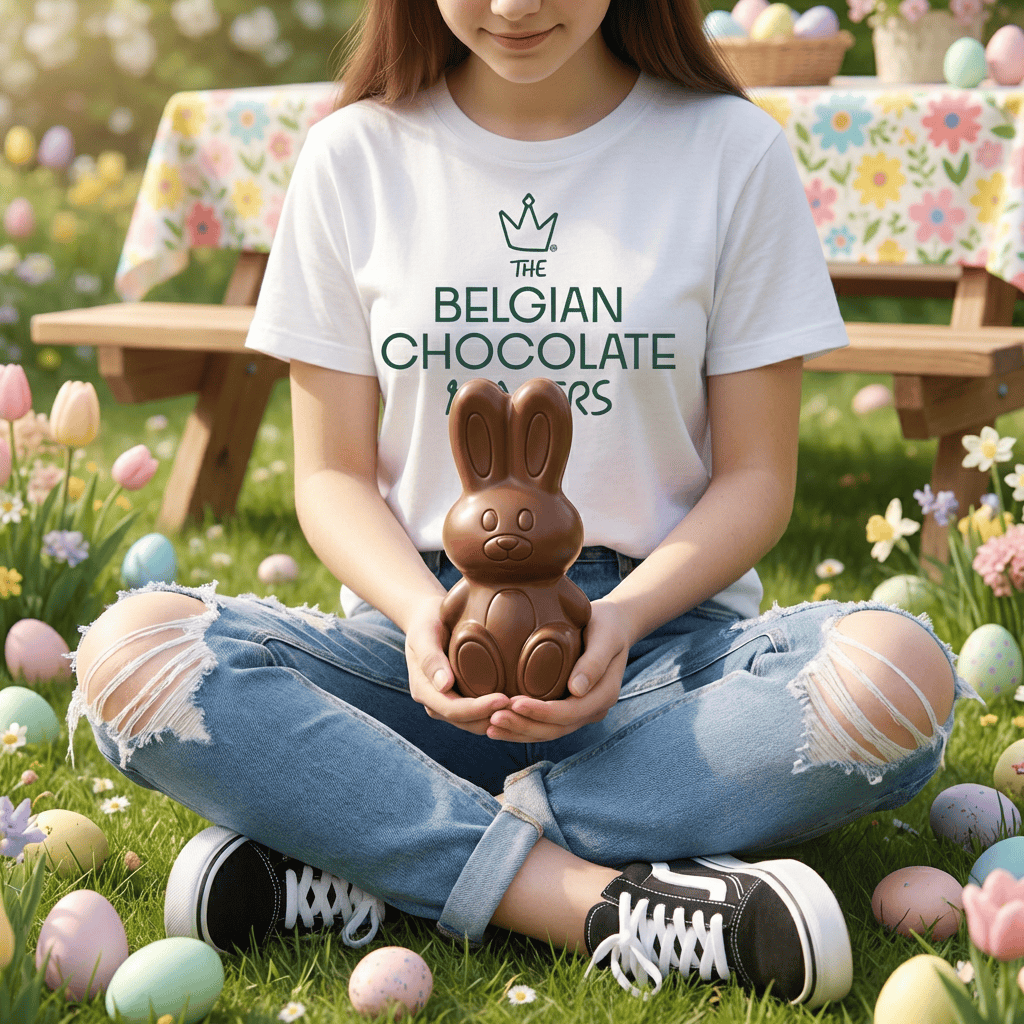 Milk chocolate Easter bunny 45g 5407008472054 The Belgian Chocolate Makers