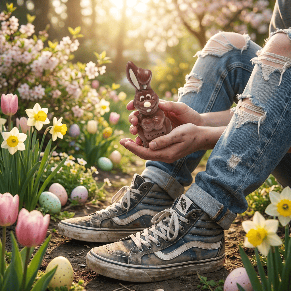 Milk chocolate Easter bunny 50g 5407008477837 The Belgian Chocolate Makers