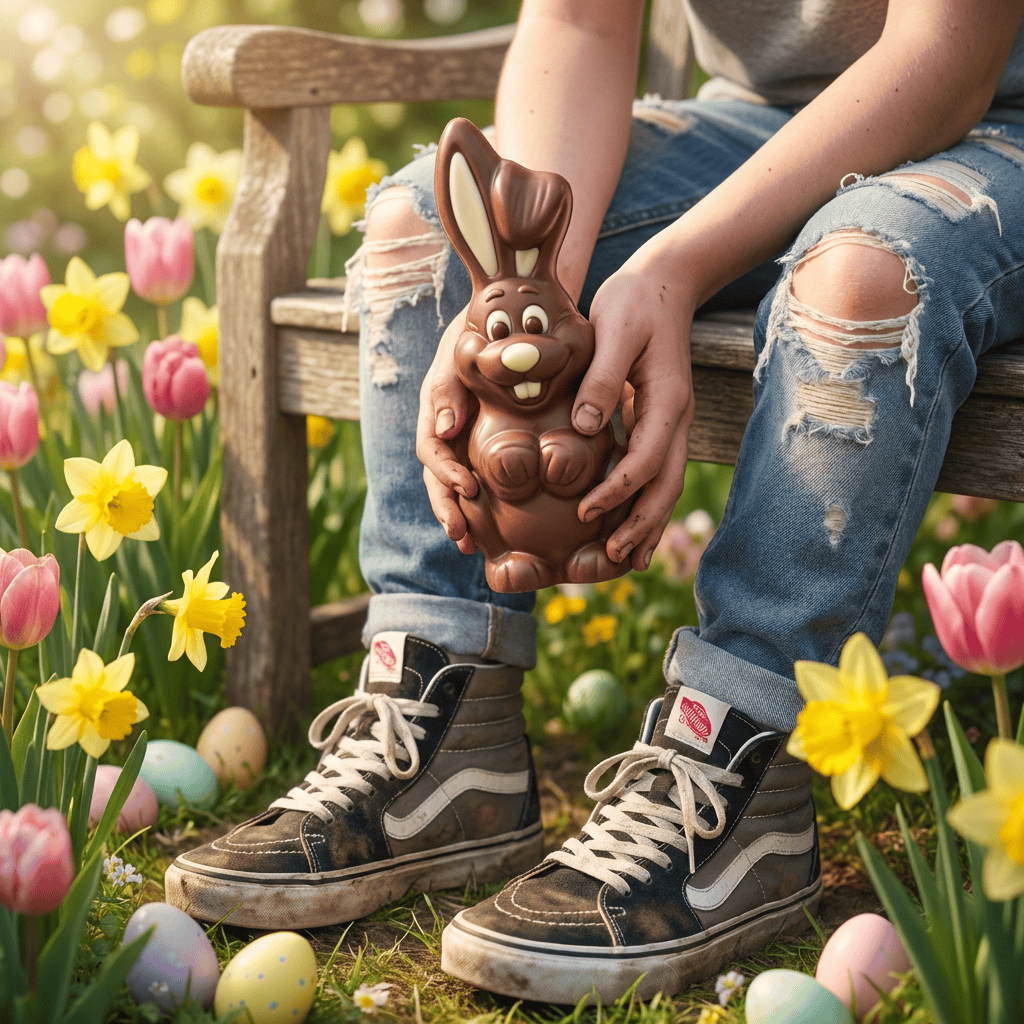 Milk chocolate Easter bunny 50g 5407008477837 The Belgian Chocolate Makers