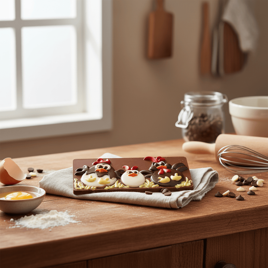 Milk chocolate Easter eggs bar 105g 5407008478070 The Belgian Chocolate Makers