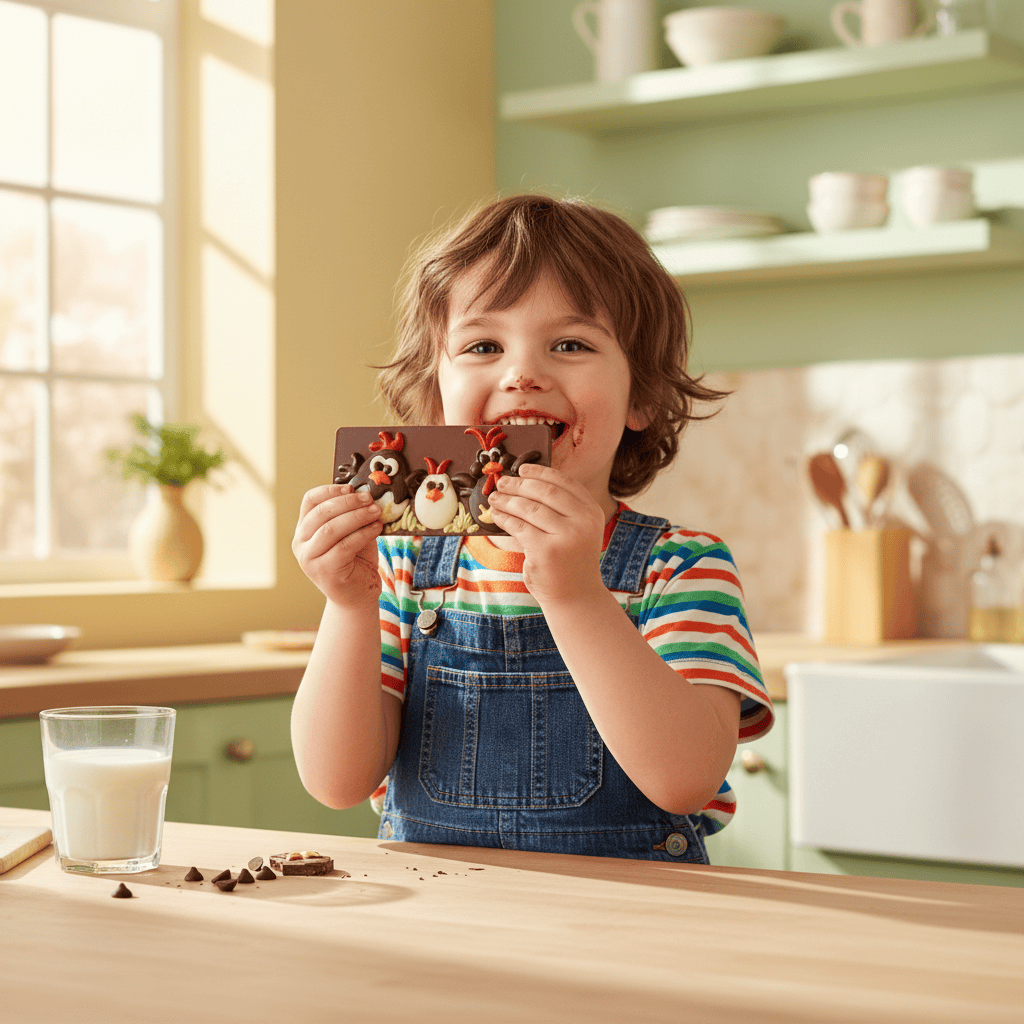 Milk chocolate Easter eggs bar 105g 5407008478070 The Belgian Chocolate Makers