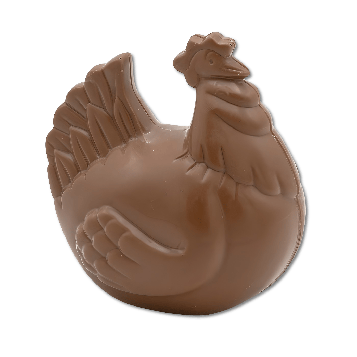 Milk chocolate Easter hen 120g 5407008472139 The Belgian Chocolate Makers
